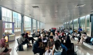Suasana di Stasiun Kuala Bingai yang ramah.