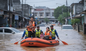 Foto Banjir Setinggi 1,5 Meter