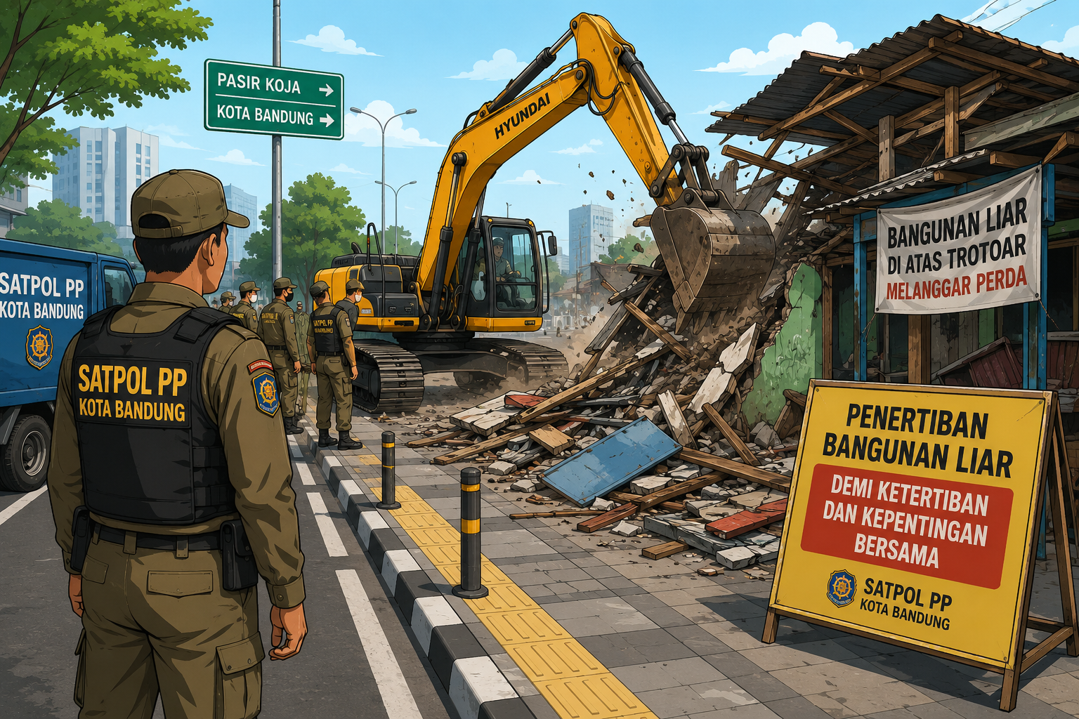 ilustrasi menertibkan bangli