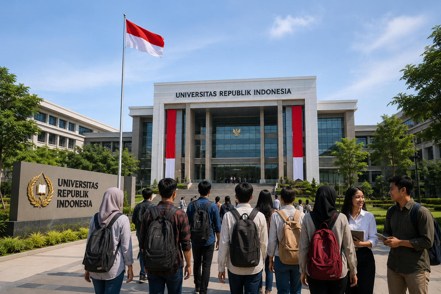 Ilustrasi Universitas Republik Indonesia (URI)