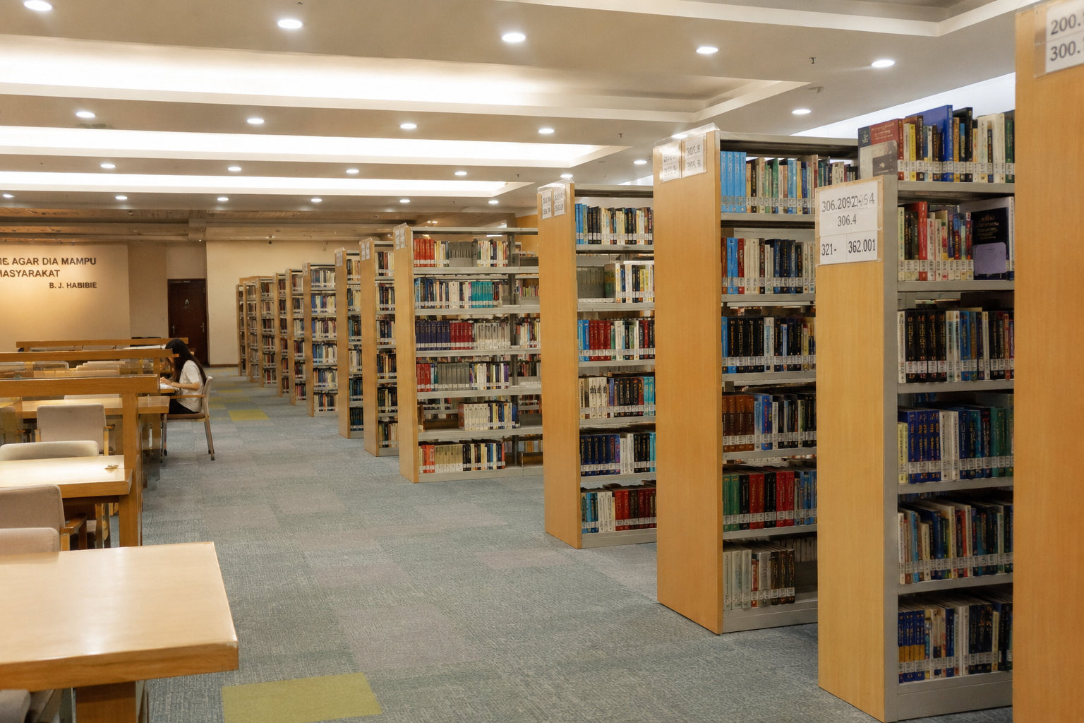 ilustrasi perpustakaan