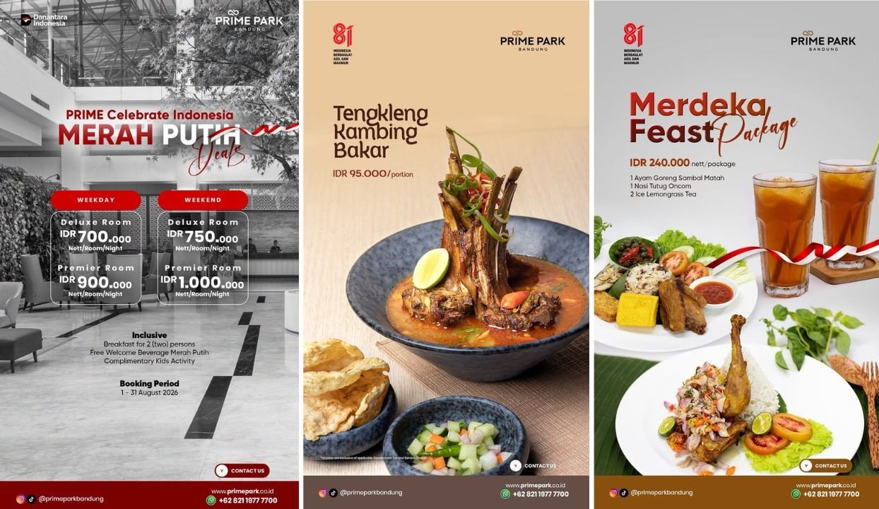 Promo Spesial ‘Celebrate Indonesia Merah Putih’ PRIME PARK Hotel Bandung